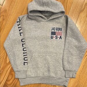 Gray Lake George USA Hoodie